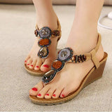 Women's Rhinestone Wedge Sandals